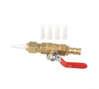 Sabbiatrice con valvola a sfera in ottone e raccordo - Ricambi per sabbiatrice, set di attrezzi per sabbiatura durevole per rimozione ruggine e colore