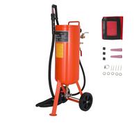 Sabbiatrice da 37 L Sabbiatrice ad Alta Pressione 60-110PSI con 2 Ugelli