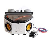 Sabbiatrice pneumatica portatile, kit cabina di sabbiatura da banco, luci LED e interruttore a pedale for la rimozione ruggine sporco