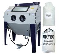 Sabbiatrice SOGI S-120 + 25 kg corindone GRA-80 + 25 kg microsfere vetro