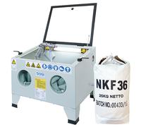 SOGI S-56 Sabbiatrice da banco con abrasivo corindone GRA-36 o GRA-80 oppure microsfere di vetro (S-56 + Corindone GRA-36)