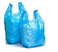Sabco 500 sacchetti di plastica blu con manici, 30,5 x 45,7 x 61 cm