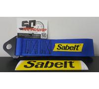 SABELT GANCIO TRAINO RACING TUNING STOFFA LACCIO RENAULT PEUGEOT TOW STRAP BLU