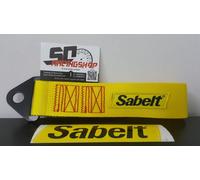 SABELT GANCIO TRAINO RACING TUNING STOFFA NASTRO LACCIO + LACCIO BAULE NERO