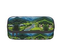 SABFWF Alpine Scenery Vivid Sky Above Print - Custodia multifunzione per penne, ideale per studenti, professionisti e viaggiatori, Nero , Taglia unica, Astuccio per trucchi