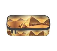 SABFWF Astuccio multifunzione con piramide egiziana nel deserto, perfetta per studenti, professionisti e viaggiatori, Nero , Taglia unica, Astuccio per trucchi