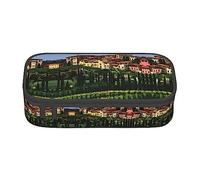 SABFWF Astuccio versatile con stampa italo-toscana astuccio grande capacità organizzatore astuccio per ufficio astuccio astuccio, Nero , Taglia unica, Custodia per chiave