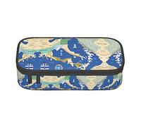 SABFWF Astuccio versatile con stampa mappa della Grecia, grande capacità, per ufficio, astuccio per matite, Nero , Taglia unica, Custodia per chiave