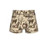SABFWF Biancheria intima da uomo comoda con stampa di cappello da strega, boxer versatili, scelta perfetta per la moda da uomo, Nero , M