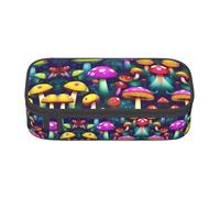 SABFWF Bright Funghi Stampa Artistica Versatile Astuccio Astuccio Grande Capacità Organizzatore Astuccio Ufficio Astuccio Astuccio Astuccio, Nero , Taglia unica, Custodia per chiave