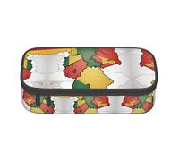 SABFWF Custodia multifunzione con stampa astratta della bandiera tedesca, perfetta per studenti, professionisti e viaggiatori, Nero , Taglia unica, Astuccio per trucchi