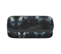 SABFWF Custodia multifunzione con stampa castello delle fiabe scure, perfetta per studenti, professionisti e viaggiatori, Nero , Taglia unica, Astuccio per trucchi