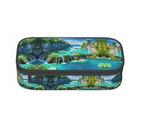 SABFWF Custodia multifunzione con stampa del Parco nazionale dei laghi di Plitvice, perfetta per studenti, professionisti e viaggiatori, Nero , Taglia unica, Astuccio per trucchi