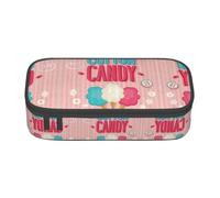 SABFWF Custodia multifunzione con stampa di zucchero filato, perfetta per studenti, professionisti e viaggiatori, Nero , Taglia unica, Astuccio per trucchi