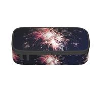 SABFWF Esplosione Stampa Fuochi D'artificio Versatile Astuccio Astuccio Grande Capacità Organizzatore Astuccio Ufficio Astuccio Astuccio Astuccio, Nero , Taglia unica, Custodia per chiave