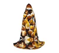 SABFWF Mantello da uomo con cappuccio con stampa di patate da giardino, mantello da mago con cappuccio, perfetto per Halloween e cosplay