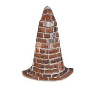 SABFWF Mantello da uomo con cappuccio con stampa di vecchi mattoni, mantello da mago con cappuccio, perfetto per Halloween e cosplay
