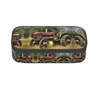SABFWF Old Tractor Photoes Farm Print - Astuccio multifunzione per penne, ideale per studenti, professionisti e viaggiatori, Nero , Taglia unica, Astuccio per trucchi
