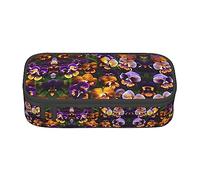 SABFWF Pansy Perfection - Astuccio versatile con stampa di grande capacità, organizer per ufficio, astuccio per matite, Nero , Taglia unica, Custodia per chiave