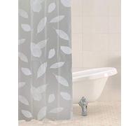 Sabichi Tenda da doccia in PEVA con foglie, resistente alla muffa e alla muffa, 180 x 180 cm, impermeabile, motivo foglie, facile da pulire, senza BPA, include 12 ganci in plastica
