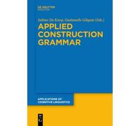 Sabine De Knop Applied Construction Grammar (Copertina rigida)
