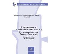 Sabine Ehrhart Plurilinguisme et formation des enseignants / (Copertina rigida)