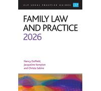 Sabine Kempton Duffield Family Law and Practice 2026 (Tascabile)
