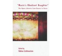 Sabine Lichtenstein "Music's Obedient Daughter" (Copertina rigida)