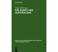Sabine Mainberger Die Kunst des Aufzählens (Copertina rigida)