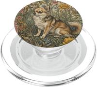 Sable Fawn Chihuahua in un vecchio giardino inglese PopSockets PopGrip per MagSafe
