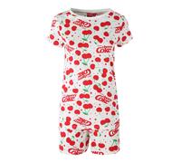 Sabor Cherry-Coke Pigiama corto da donna in cotone con stampe - multicolore