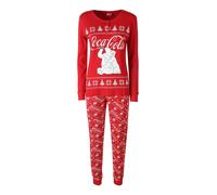 Sabor Coca -Cola Pigiama natalizio donna in cotone - rosso