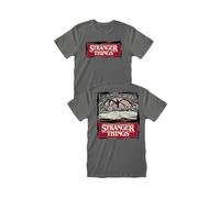 Sabor Maglia Stranger Things Ufficiale - Hellfire Club Tshirt - Stranger Things Gadget - T Shirt Uomo Donna Unisex - Abbigliamento Adulto Ragazzo (IT, Testo, S, Regular, Regular, Grigio)
