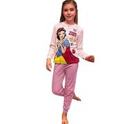 Sabor Pigiama Bambina Ragazza Principesse Biancaneve in Caldo Cotone 3545 (Rosa Chiaro, 5/6 Anni)