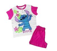 Sabor Pigiama Bambina Stitch Estivo Corto 100% Cotone (DY50A0690) (IT, età, 7 Anni, 8 Anni, Regular, Bianco)