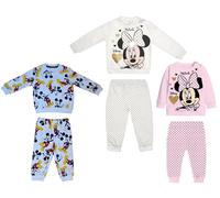 Sabor Pigiama Bimba, Neonata Prima Infanzia Cotone Invernale, Personaggi Vari, Taglie 12-18-24-30 Mesi (IT, età, 24 Mesi, Panna)