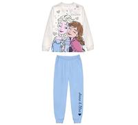 Sabor Pigiama Bimba, Ragazza, in Cotone Invernale, Taglie da 3 a 10 Anni Personaggi Vari (IT, età, 7 Anni, 8 Anni, Regular, Frozen Panna 3529)