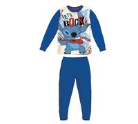 SABOR Pigiama DY40L5201 Bambino Manica Lunga in Cotone Interlock.Stitch Royal 3-4 Anni