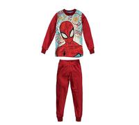 SABOR Pigiama MV40M4208 Bambino Manica Lunga in Cotone Interlock.Spiderman Rosso 7-8 Anni