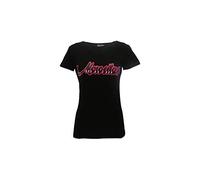 Sabor srl T-Shirt Morositas Originale Donna Attillata Ufficiale Lady Nera Caramelle Liquirizia (Lady L)