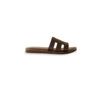 Sabot bassi in pelle di Emia Marrone 44
