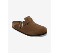 Sandali in pelle scamosciata Birkenstock Boston Marron 40 Stretto