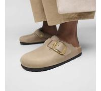Sabot in pelle Boston Big Buckle Sherling Beige 37