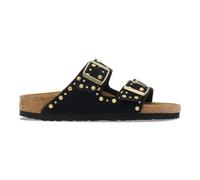 Sabot con doppio cinturino in pelle scamosciata ARIZONA RIVET Nero 40