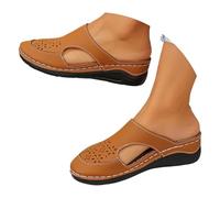 Sabot Donna Con Zeppa Eleganti Sandali Estive Comode Chiuse Davanti Sabot Vintage Leggeri Gomma Comodi Ciabatte Camminare Bassi Antiscivolo Zeppe Slippers Casual Traspirante Mules Piscina Spiaggia