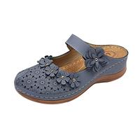 Sabot Donna Eleganti Estive Sandali Con Zeppa Comode Chiuse Davanti Sabot Sportivo Offerta Bassi Gomma Ciabatte Sanitarie Anziani Antiscivolo Slippers Zeppe Morbido Moda Pantofole Spiaggia Piscina