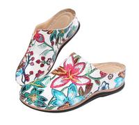 Sabot Donna Estivi Ciabatte Donna Estive Comode Ciabatte Chiusi Davanti Eleganti con Plateau Sandali Slip-On E Antiscivolo Mules Estivi da Casa E Fuori Clogs Casual per Estate Mare Spiaggia