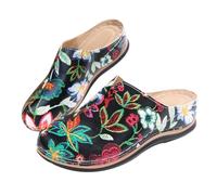 Sabot Donna Estivi Ciabatte Donna Estive Comode Ciabatte Chiusi Davanti Eleganti con Plateau Sandali Slip-On E Antiscivolo Mules Estivi da Casa E Fuori Clogs Casual per Estate Mare Spiaggia