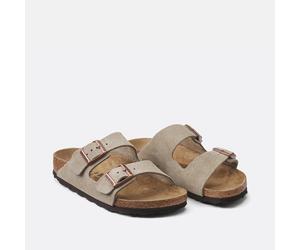 Sabot doppio cinturino in pelle scamosciata Arizona Marrone 40
