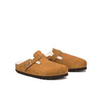 Sabot imbottiti in pelle scamosciata Boston Sherling Marrone 35